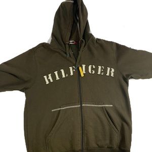 Men’s TOMMY HILFIGER Thick Zip Jacket Medium Green